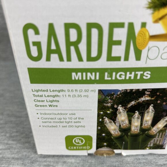 BNIP-Garden Party Mini Lights - 50 Lights Each - New - Indoor Outdoor Pack of 2 - Picture 4 of 10